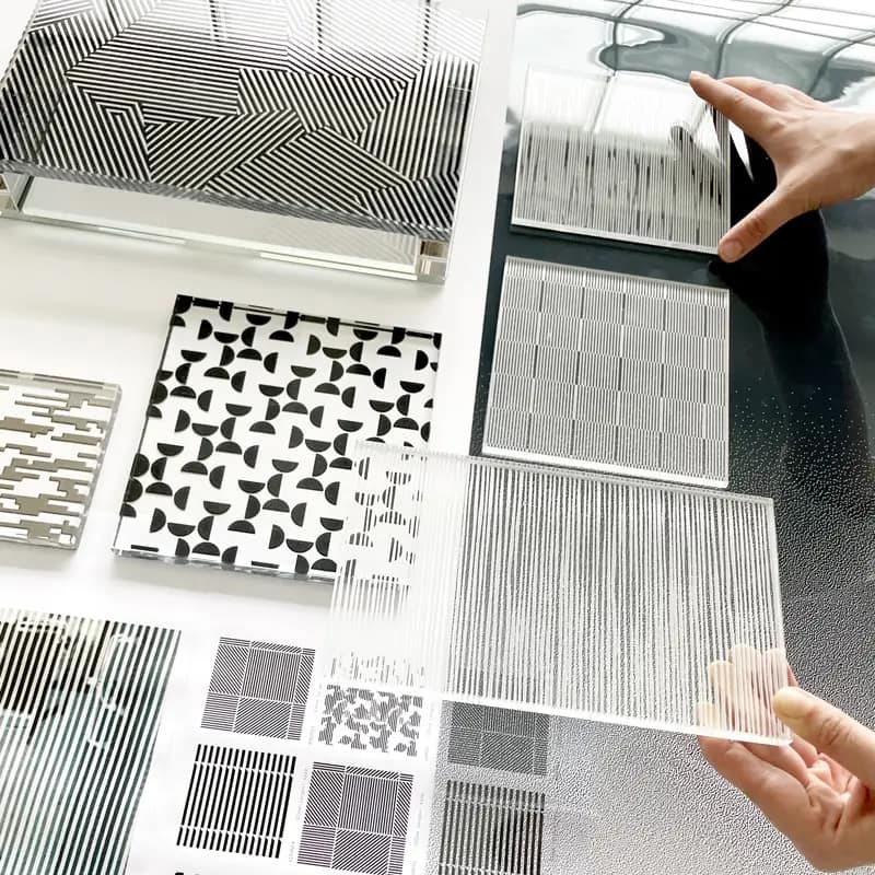 Verres sérigraphié, verres et motifs graphiques